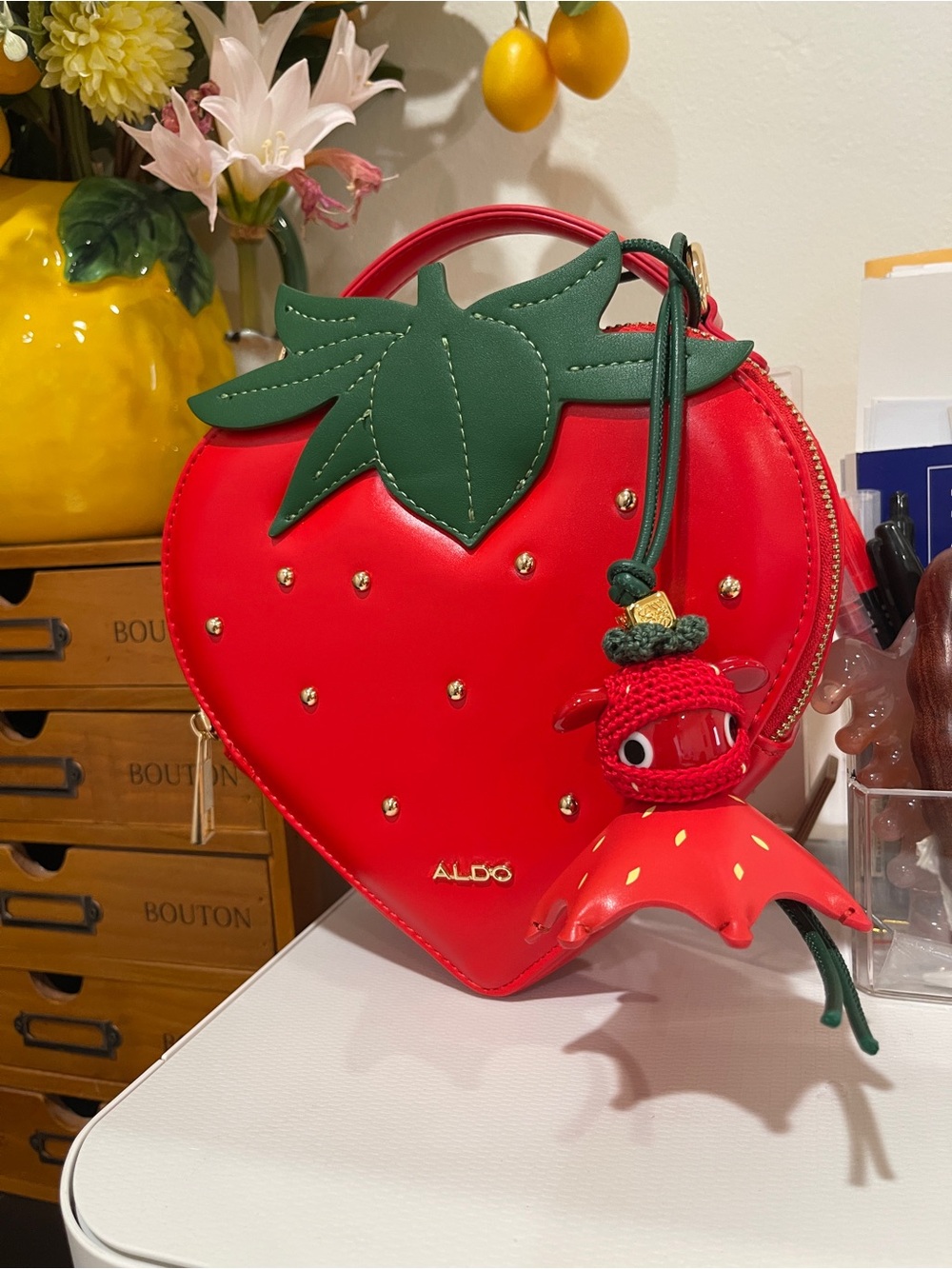 Loewe Berrybop Strawberry Character Bag Charm - Picture 2 of 11